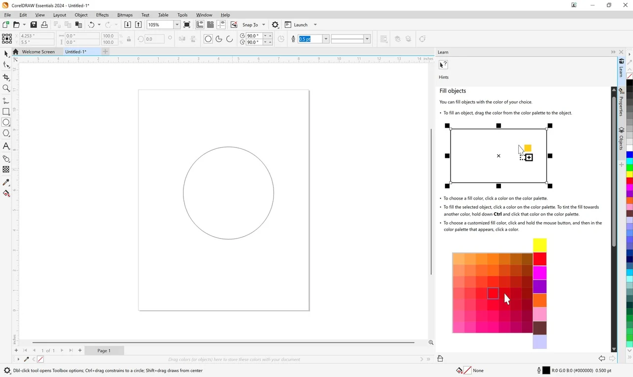 CorelDRAW preview