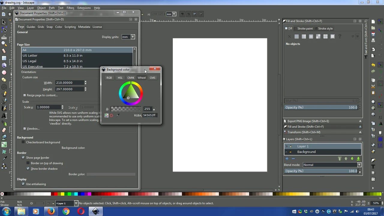 Inkscape preview