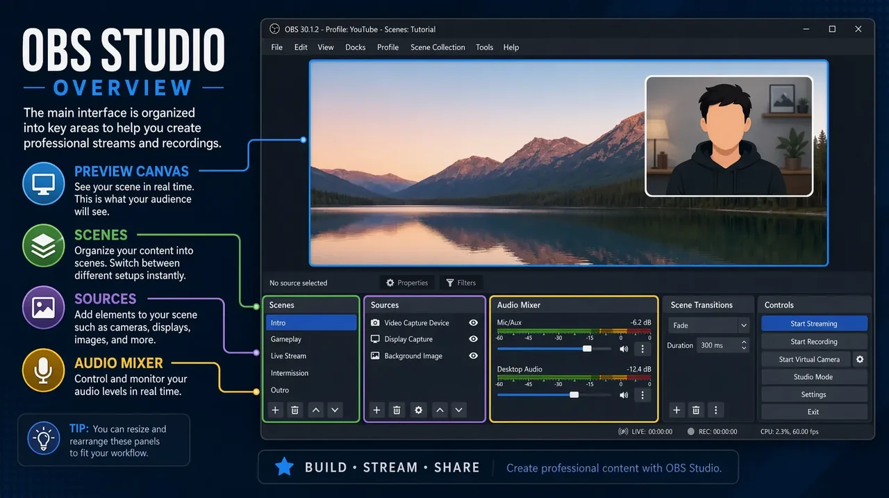 OBS Studio preview
