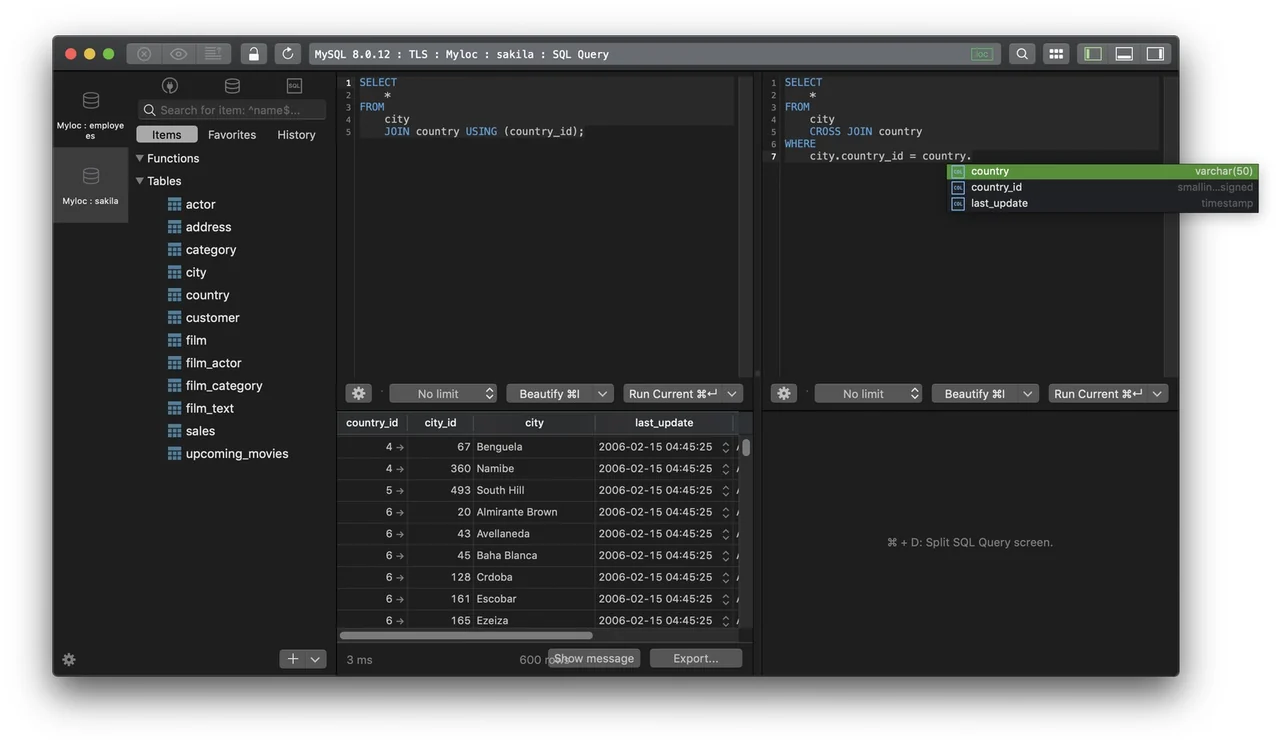 TablePlus preview