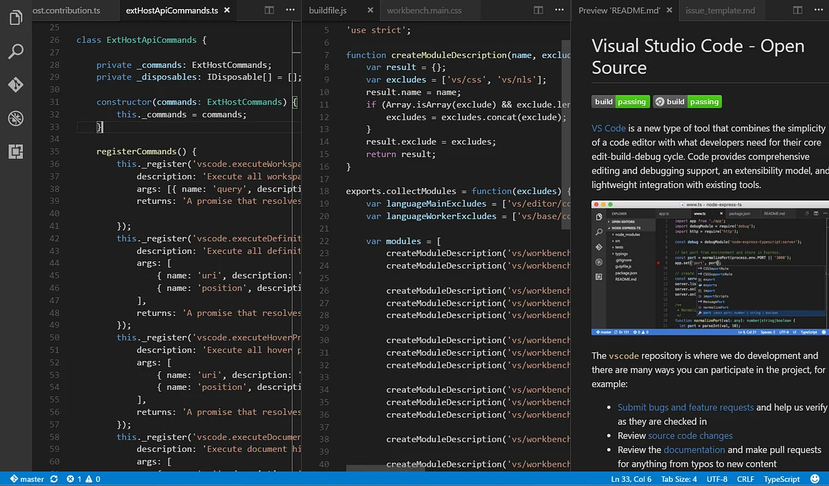 Visual Studio Code preview