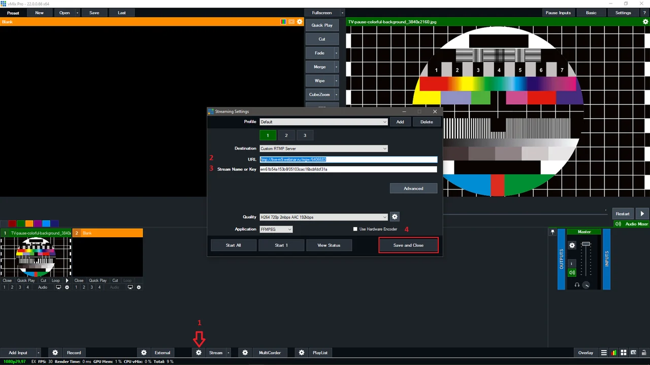 vMix preview