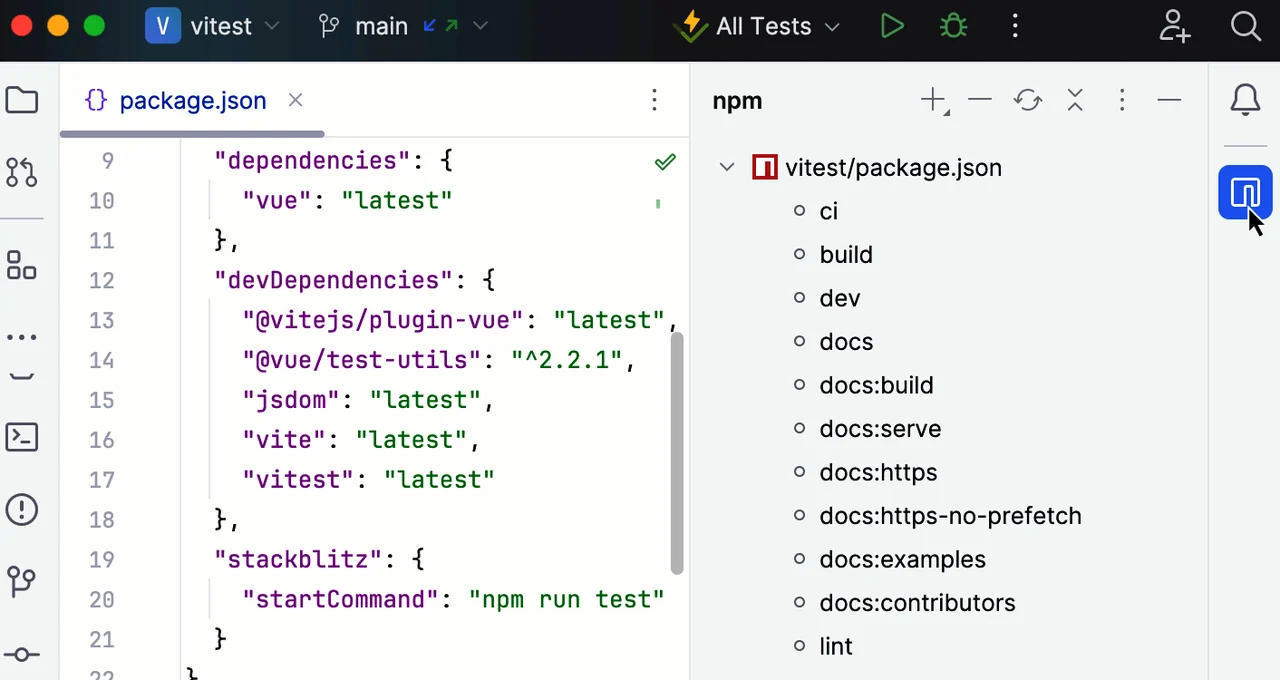 WebStorm preview